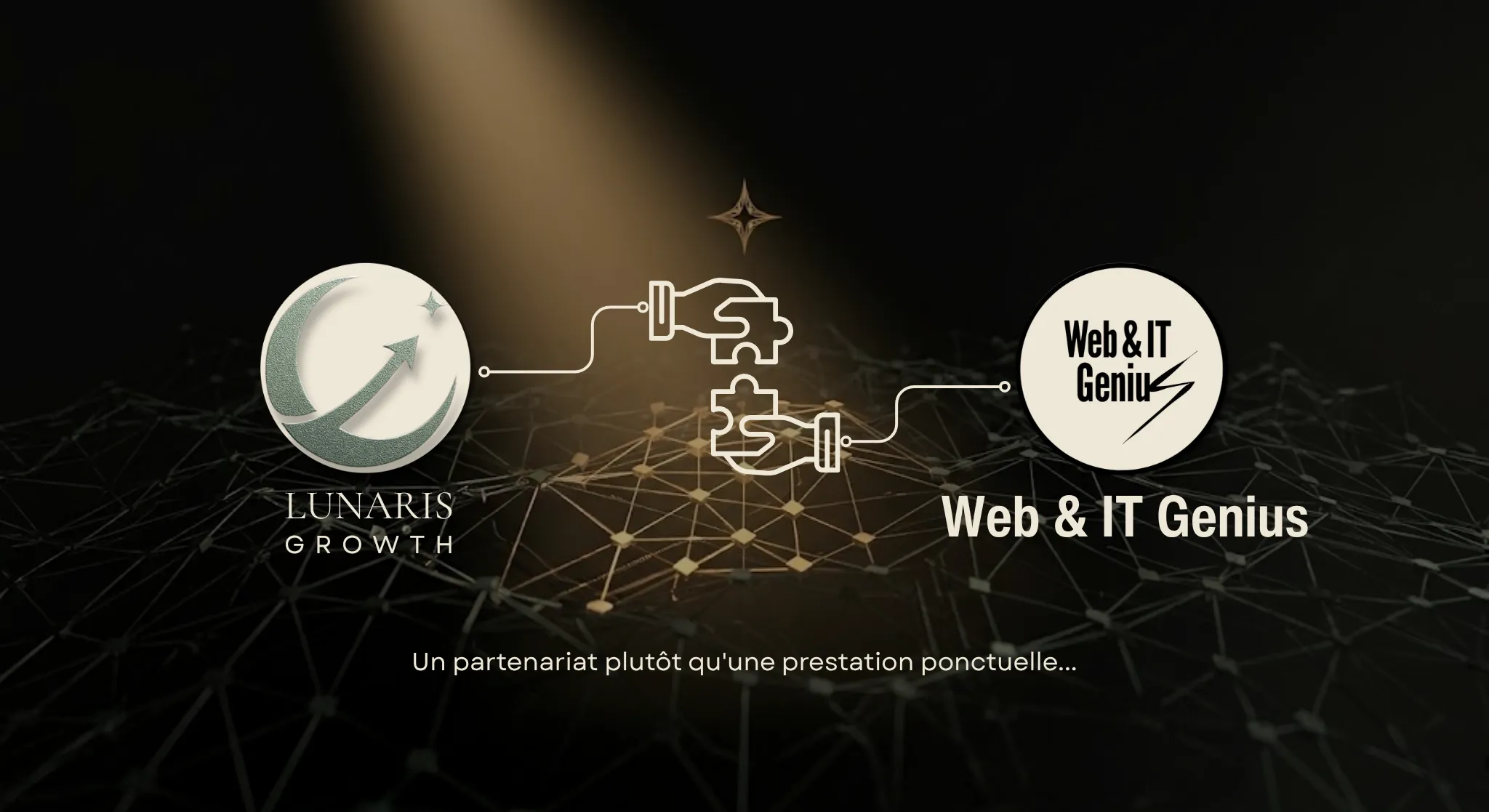 Structure du partenariat entre Lunaris Growth et Web & IT Genius Structure du partenariat entre Lunaris Growth et Web & IT Genius