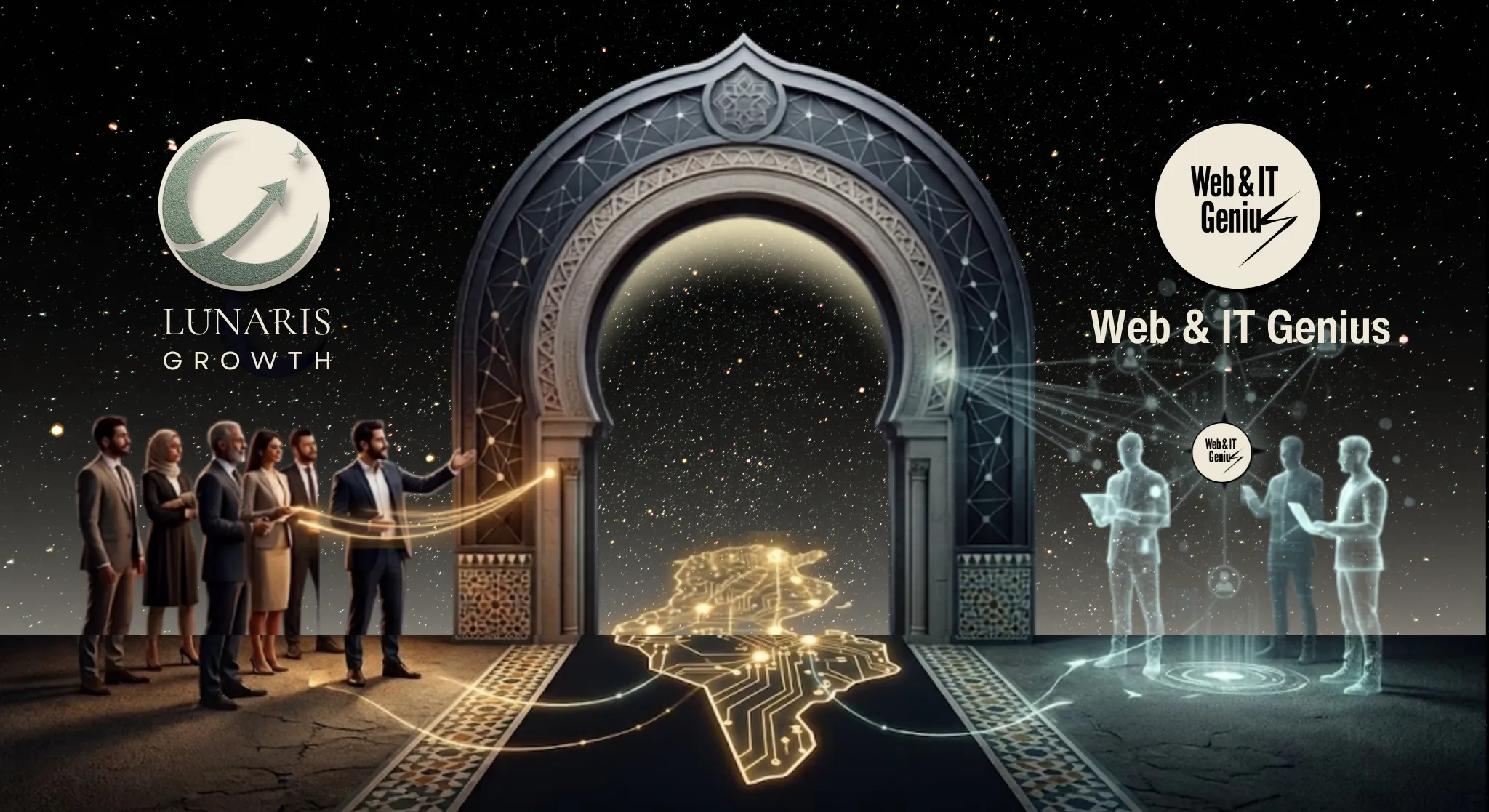 Collaboration entre Web & IT Genius et Lunaris Growth Collaboration entre Web & IT Genius et Lunaris Growth