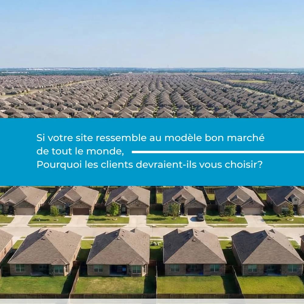 Les sites web bon marché ont l'air bon marché