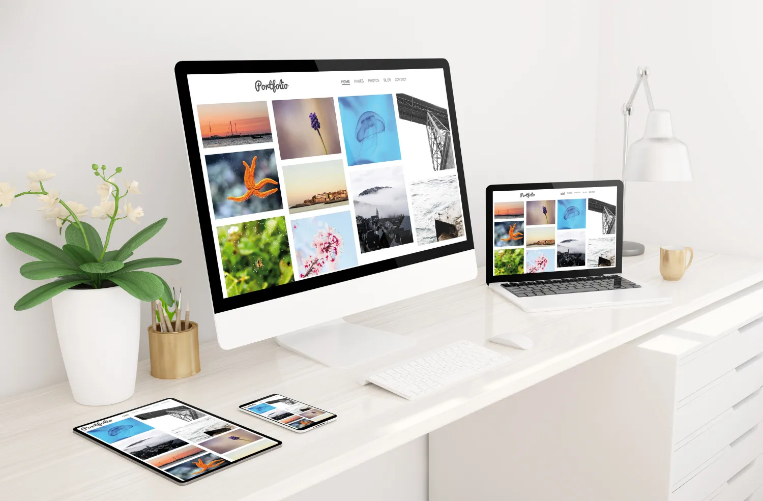 Exemple de site vitrine professionnel moderne