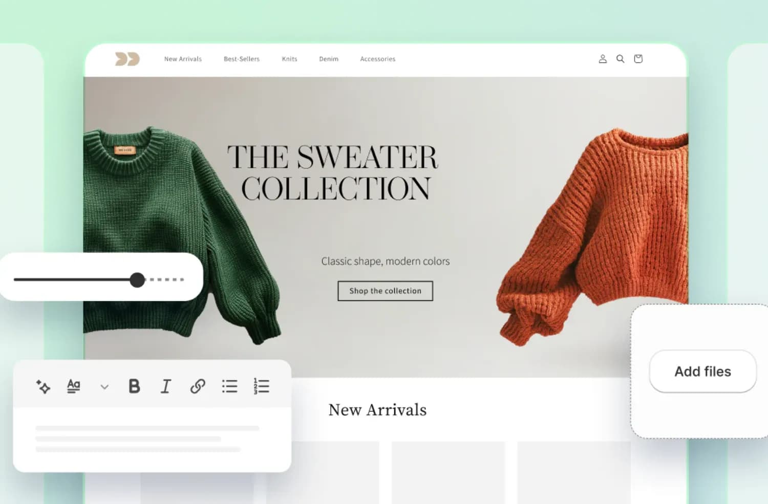 Boutique Shopify moderne et optimisée pour la vente